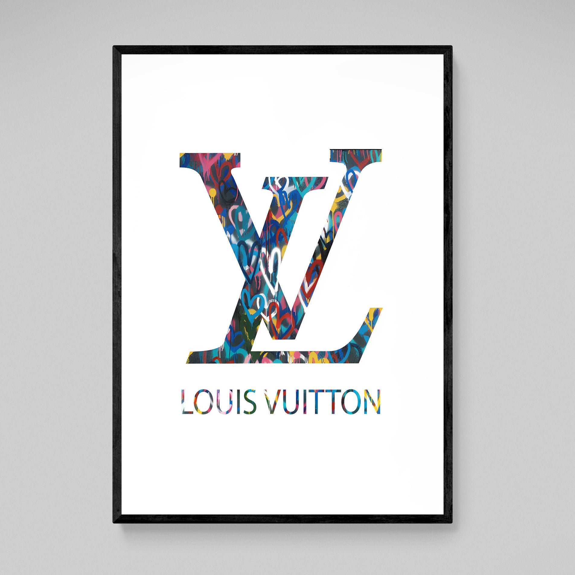 Blue Louis Vuitton SET of 3 Prints  Styling Walls